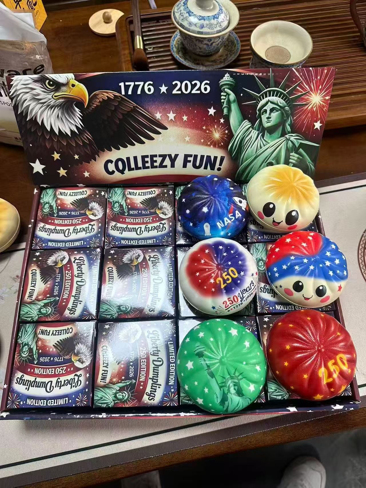 Patriotic 4th July PU Squishy Stress Relief Toy
