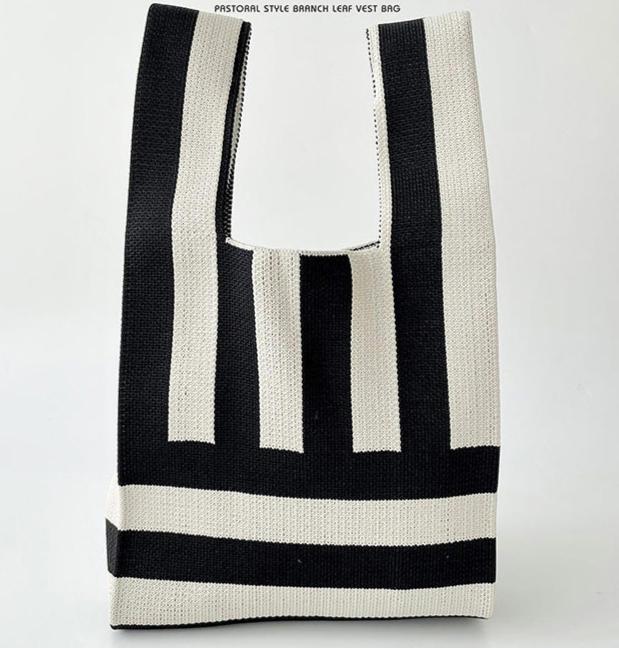 Tote Bag Crochet Wristlet Aesthetic Cute Knit Purse