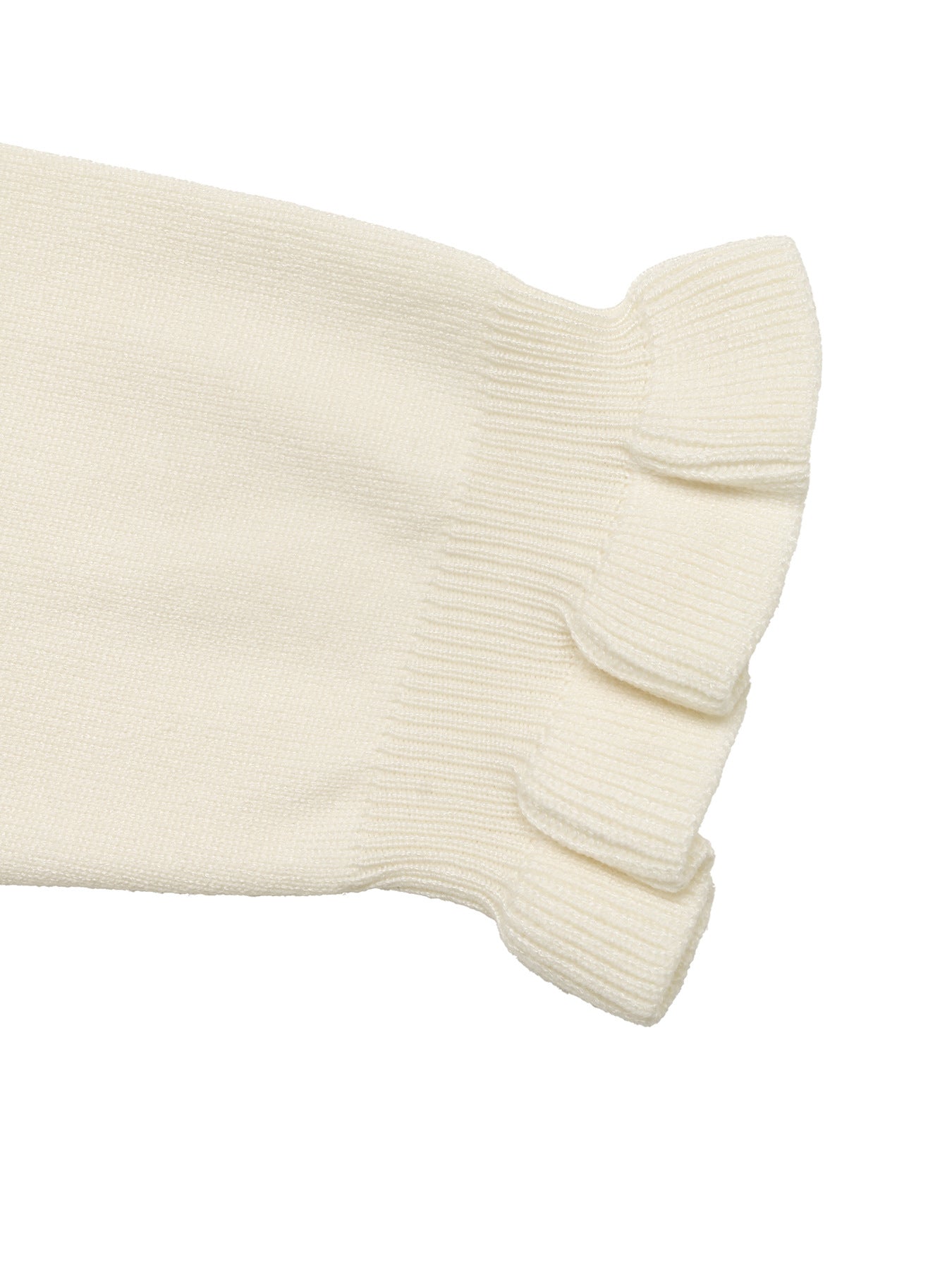 Ruffle Trim V Neck Sweater Pearl Button Pullover