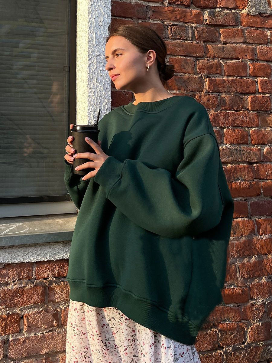 Women's Oversized Fleece Crewneck Sweatshirt