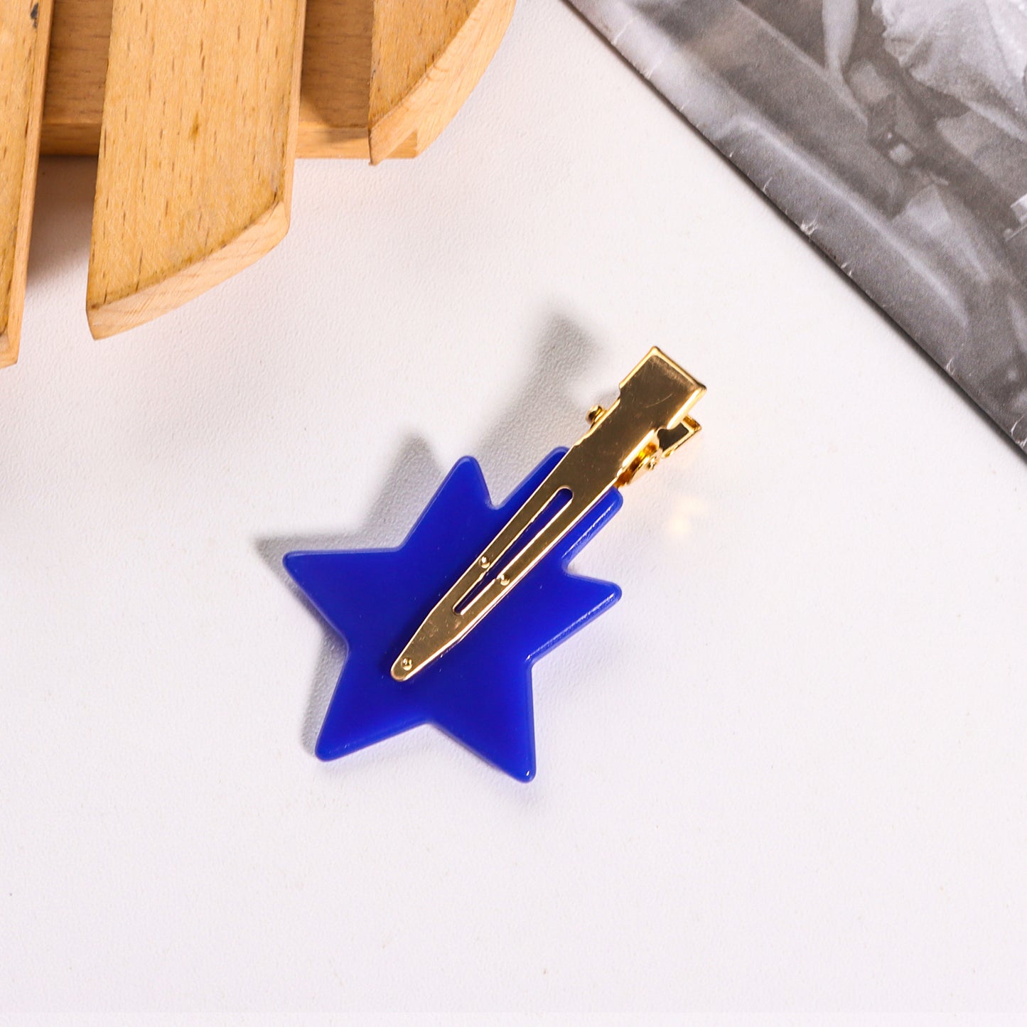 4th of July Star Hair Claw Clip Alligator Patriotic USA