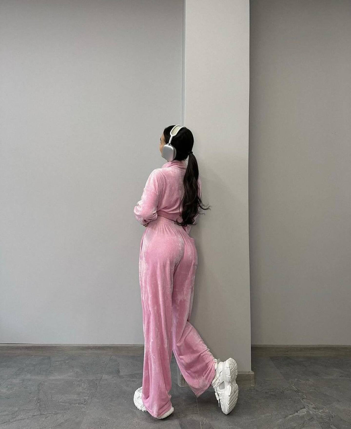 Women's Velour Tracksuit 2 Piece Lounge Pants Set