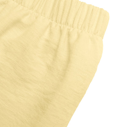 Faux Linen Peplum Vest Wide Leg Pants Matching Set