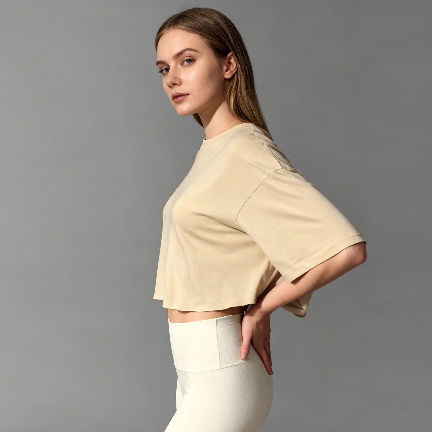 Summer Crop Cotton Tee Women’s Short Sleeve Street Style