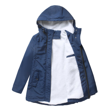 Women's Sherpa Lined Hooded Parka Winter Coat