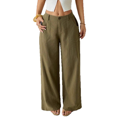 Women's Wide Leg Pants Casual Loose Fit with Pockets