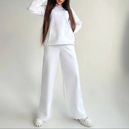 Women's Oversized Hoodie Wide Leg Pants Two Piece Set