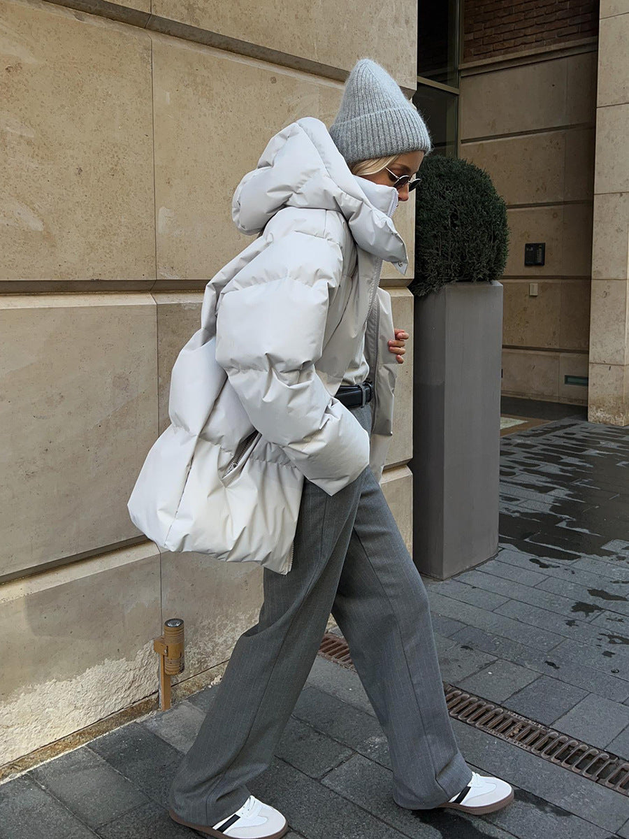 Women's Oversized Hooded Puffer Jacket Winter Coat