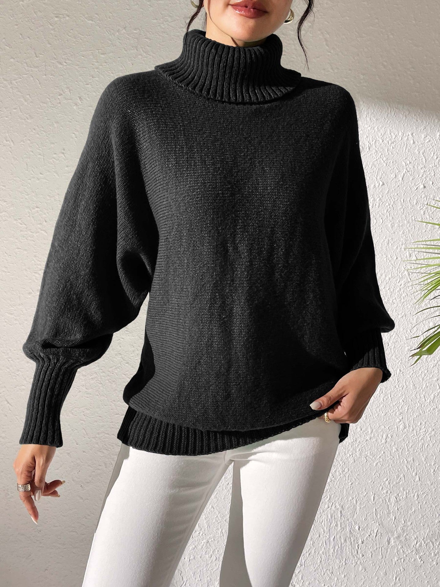 Women's Bottoming Shirt Autumn and Winter Casual Turtleneck Sweater