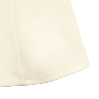 Strapless Button Detail Top and Wide Leg Pants Set