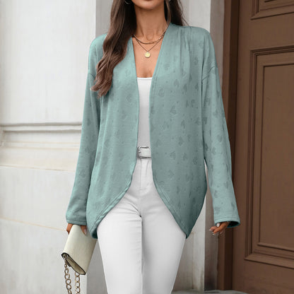 Women's Oversized Open Front Long Sleeve Knit Cardigan