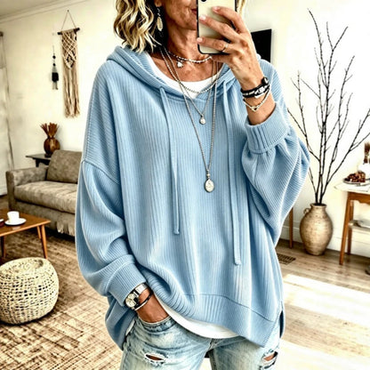 Women's Oversized Knit Hoodie Pullover Casual Sweater