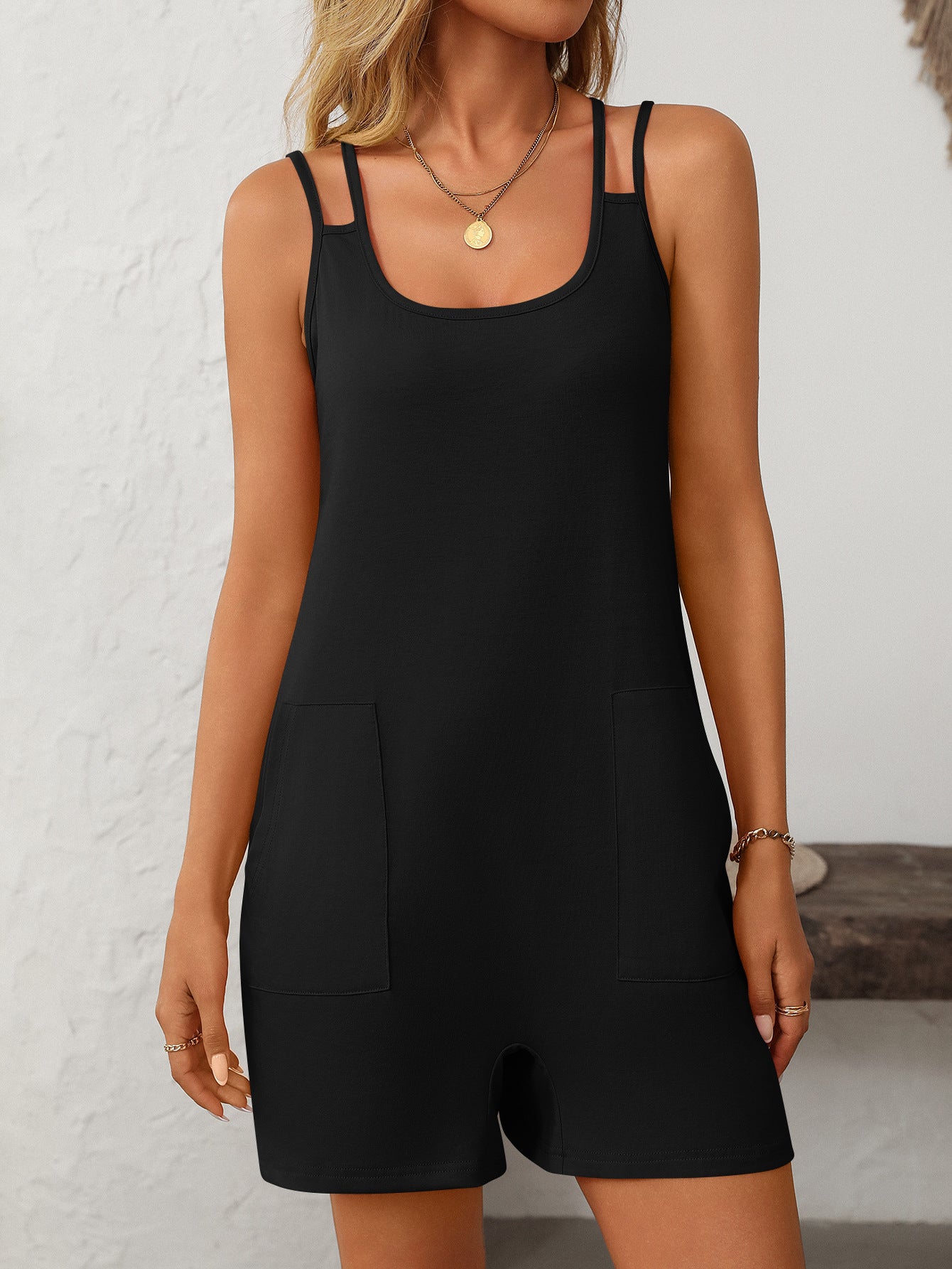 Sleeveless Backless Loose Casual Jumpsuit for Women