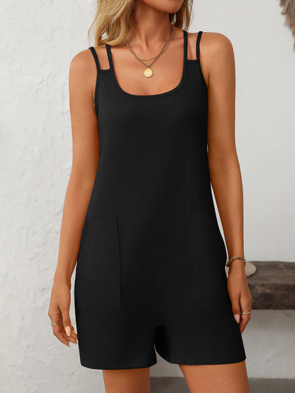 Sleeveless Backless Loose Casual Jumpsuit for Women