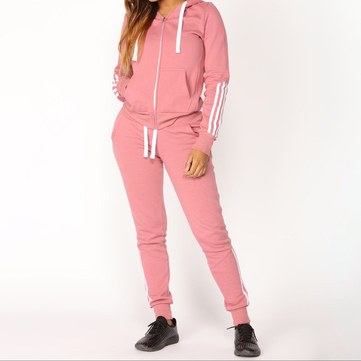 Women's 2 Piece Zip Hoodie Jogger Pants Set