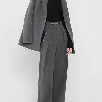 Women's Wide Leg Dress Pants High Waist Loose Straight Leg