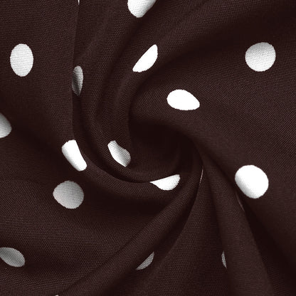 Women's Polka Dot V Neck Bell Sleeve A Line Mini Dress