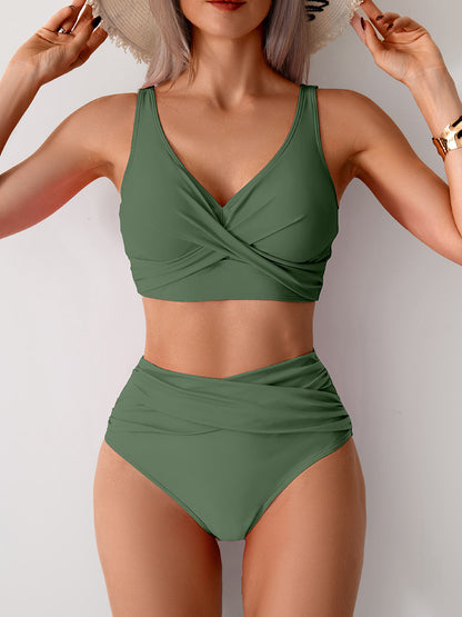 2025 New Women's High-Waisted Sexy Bikini Set Swimsuit