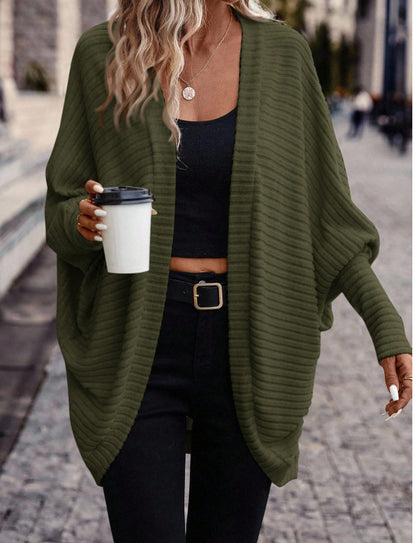 Women's Batwing Sleeve Open Front Knit Cardigan