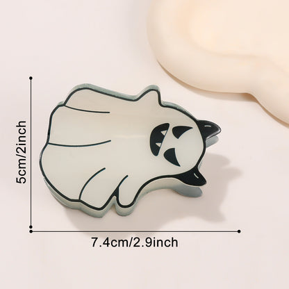 Halloween Ghost Pumpkin Claw Clips Spooky Cute