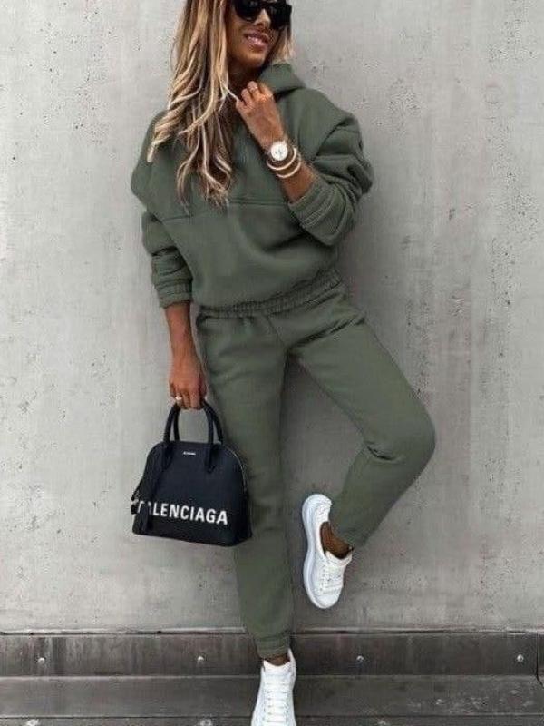 Women's 2 Piece Hoodie Joggers Casual Sweatsuit