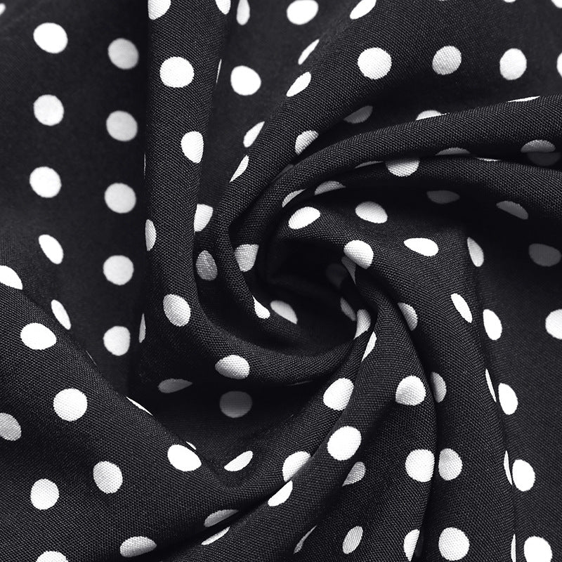 Women’s Polka Dot Sleeveless Maxi Dress Backless Summer