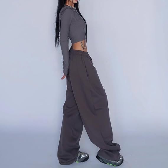 Cozy Wide Leg Sweatpants for Fall Lounge & Streetwear
