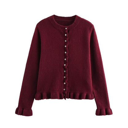 Women's Button Front Knit Cardigan Classic Layering Sweater