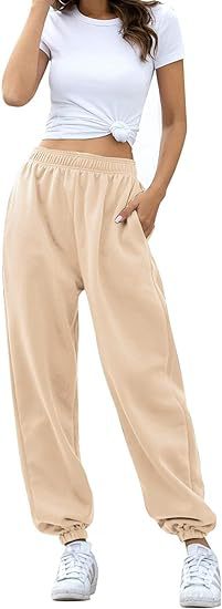 High Waist Loose Fit Sweatpants | Casual Jogger Pants Women