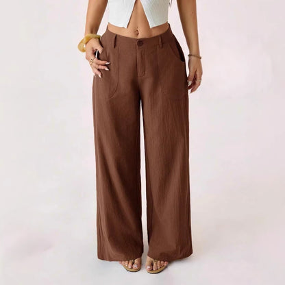 Women's Wide Leg Pants Casual Loose Fit with Pockets