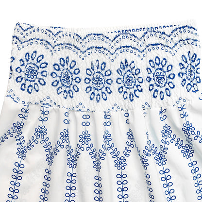 Bohemian Print Vacation Maxi Skirt Ethnic Summer Style
