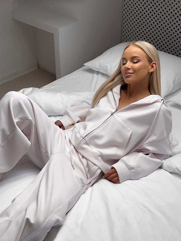 Women's 2 Piece Lounge Set Zip Up Hoodie & Joggers