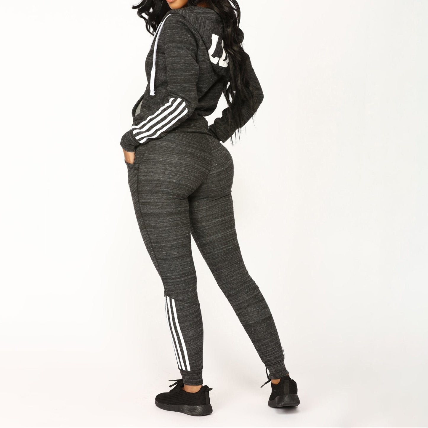 Women's 2 Piece Zip Hoodie Jogger Pants Set