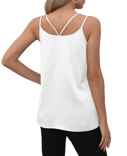 Women’s V Neck Camisole Tank Top Summer Basic