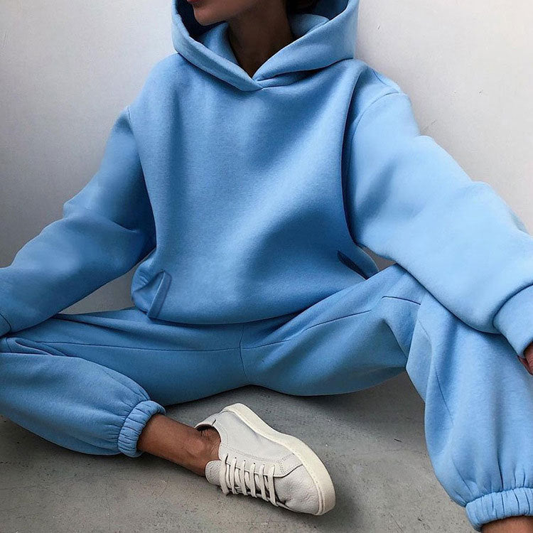 Womens Oversized Hoodie Sweatpants Set Casual Streetwear