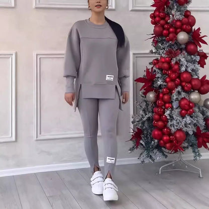 Women's Oversized Sweatshirt & Leggings 2 Piece Set