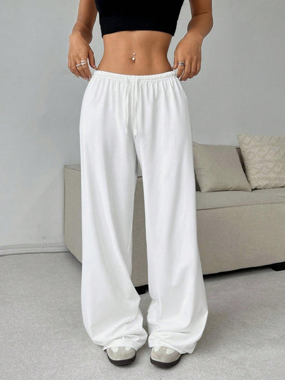 Women's Wide Leg Drawstring Casual Lounge Pants