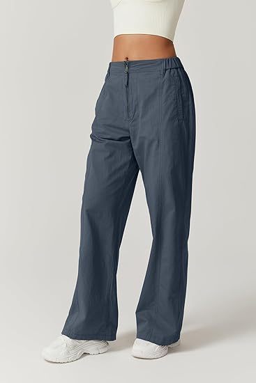Women's High-Waisted Loose Straight-Leg Cargo Pants – Casual Streetwear