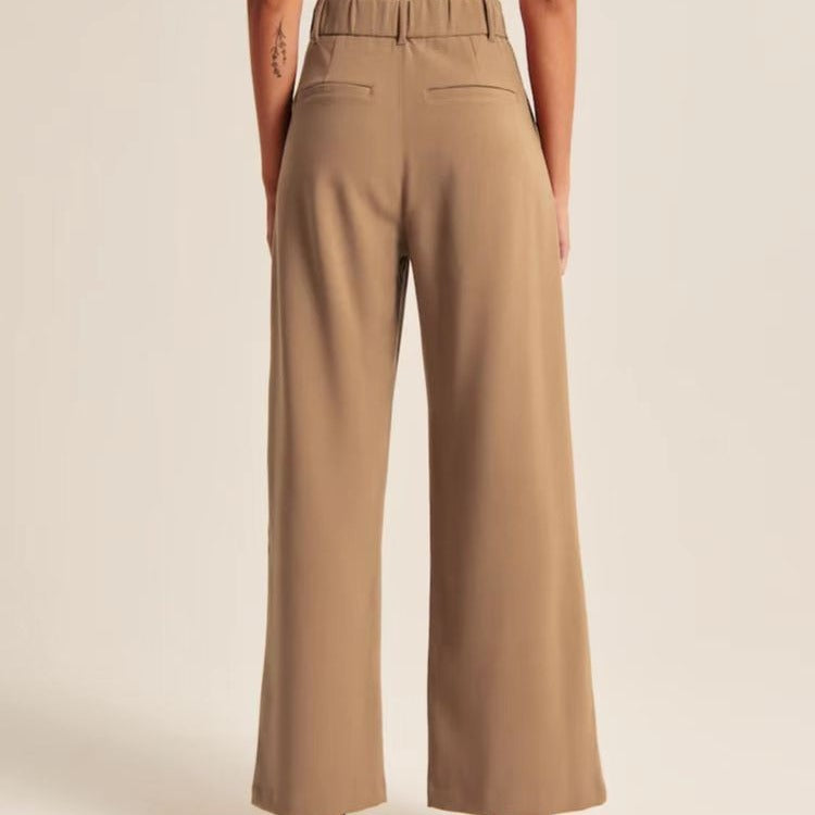 Women's High Waisted Wide Leg Dress Pants with Pockets