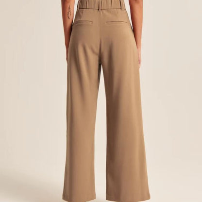 Women's High Waisted Wide Leg Dress Pants with Pockets