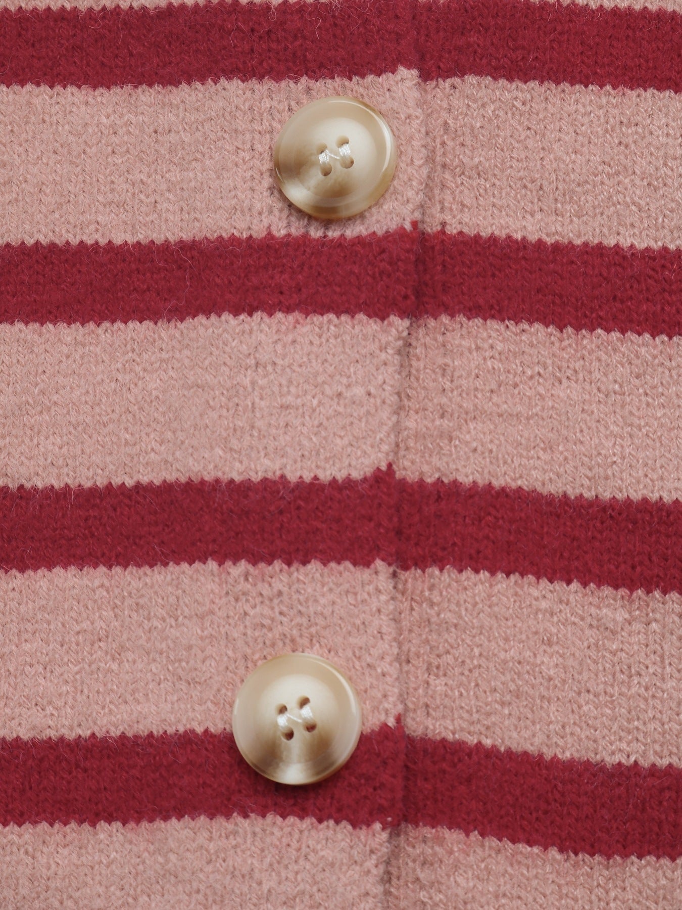 Striped Knit Cardigan Button Front Christmas Sweater