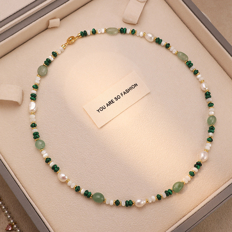 Handmade Freshwater Pearl Beaded Choker Necklace