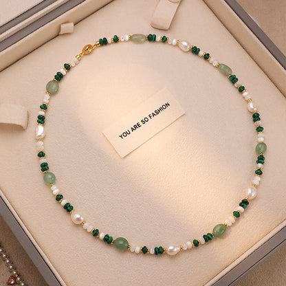 Handmade Freshwater Pearl Beaded Choker Necklace