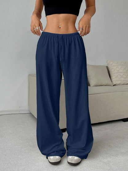 Women's Wide Leg Drawstring Casual Lounge Pants