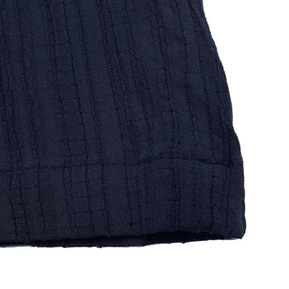 Navy Strapless Ruffle Top & Wide Leg Pants Two Piece Set