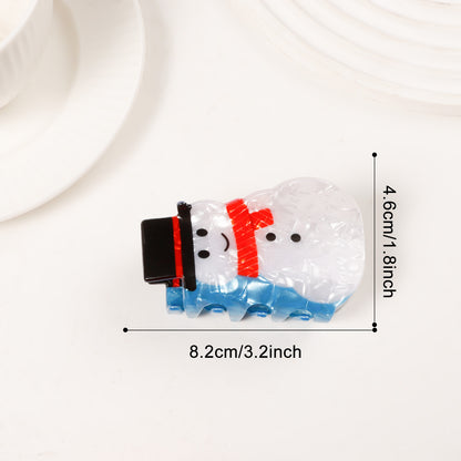Christmas Hair Claw Clips Festive Holiday Winter Claws