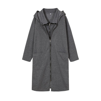 Women's Oversized Zip Hoodie Jacket Long Sleeve Pockets