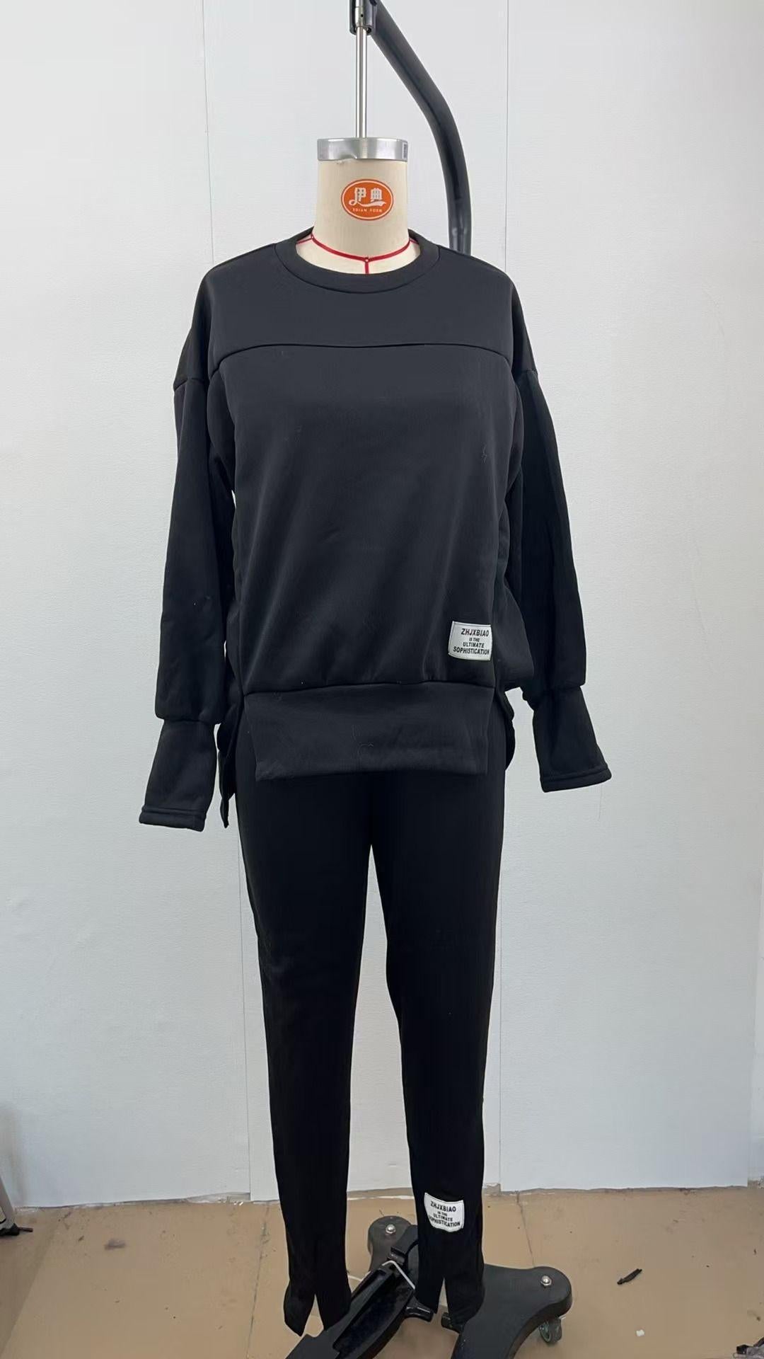 Women's Asymmetric Sweatshirt Leggings Lounge Set