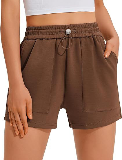 Women's High-Waisted Drawstring Jogger Shorts – Casual Sports Shorts