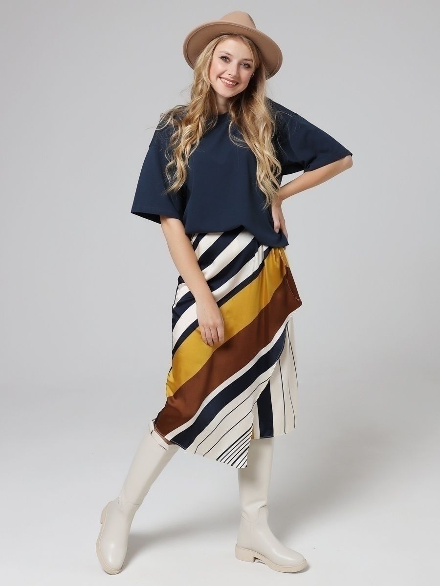 Solid Cotton T Shirt Loose Fit Crewneck Casual Top